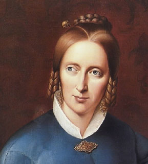 Portrait Annette
              von Droste-Hlshoff - Johann Joseph Sprick 1838